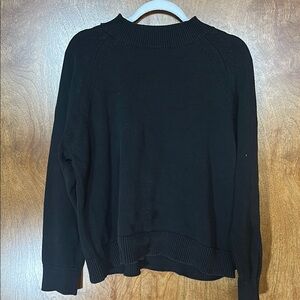 Quince Black Turtleneck Sweater